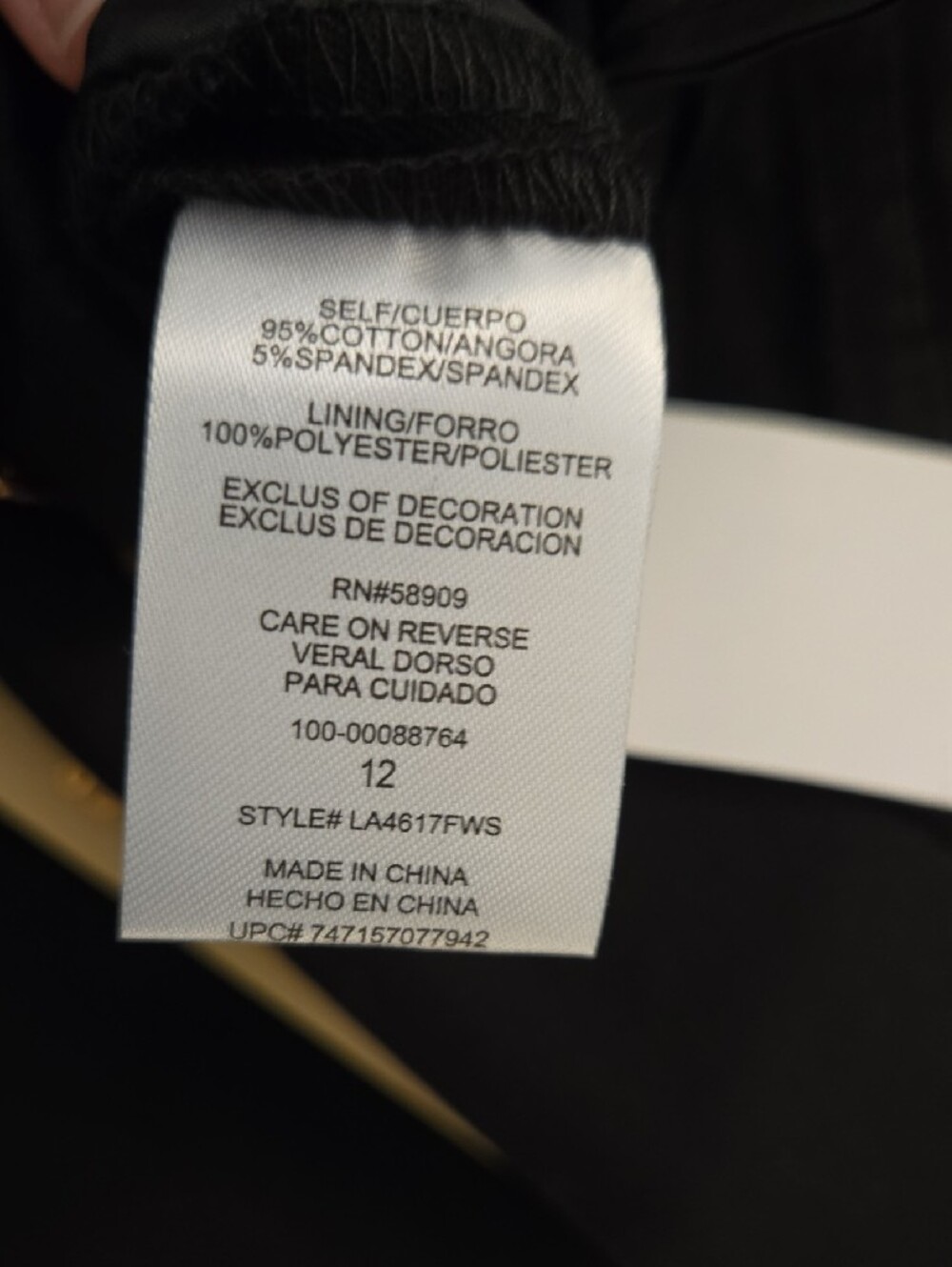 Gibson Latimer Black Straight-Leg Trousers - Picture 3 of 3